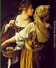 Artemisia Gentileschi Judith and her Maidservant painting